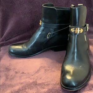 Michael Kors Black Leather Ankle Boots